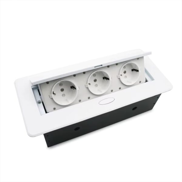 Pop-up Table Outlet with 3AC Outlets for Office Power
