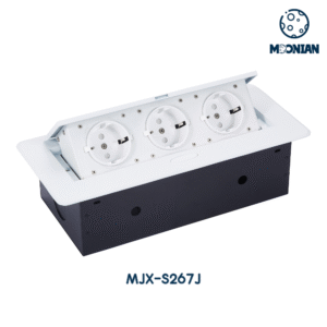 Table Outlet White Desktop Socket Power OEM Customized Available China Supplier | Moonian