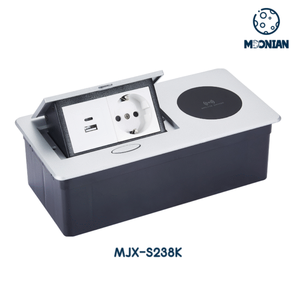 Pop-up Desktop Socket with Wireless Charging S238K