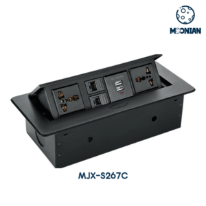 Pop-up Desktop Socket with AC Outlets+USB +RJ45 Network+Tel+VGA+HDMI
