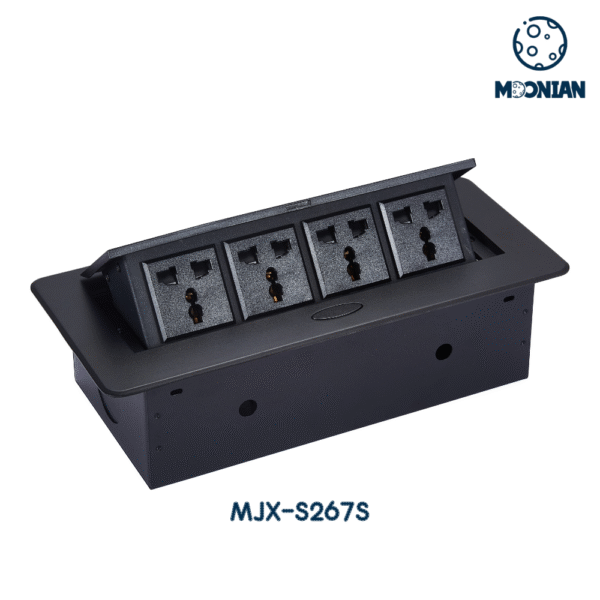 Pop-up Desktop Socket with 4 AC Outlets