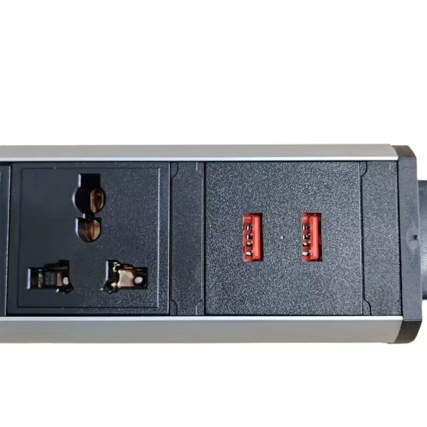 Pull Pop Up Socket Retractable Electrical Outlet for Countertop With 3 AC Outlet + USB A+A