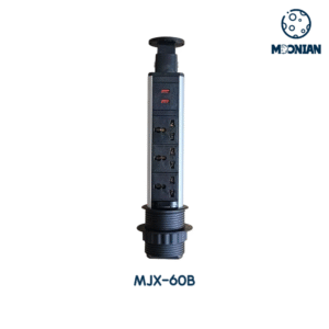 Pull Pop Up Socket Retractable Electrical Outlet for Countertop With 3 AC Outlet + USB A+A