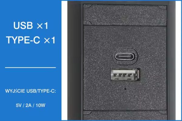 Pull Pop Up Socket  With 3 AC Outlet + USB Type A+C 60K