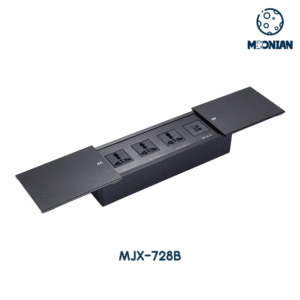 Sliding Cover Socket Two-side Desktop Socket MJX-728B