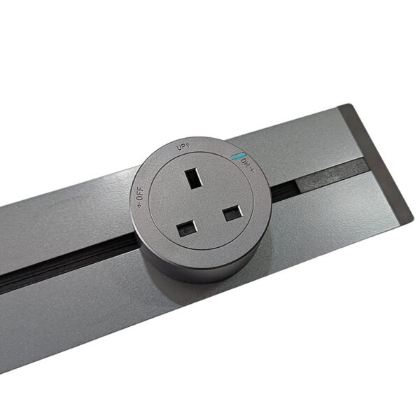 Wall Track Socket Multi-Plugs Power Rail Socket