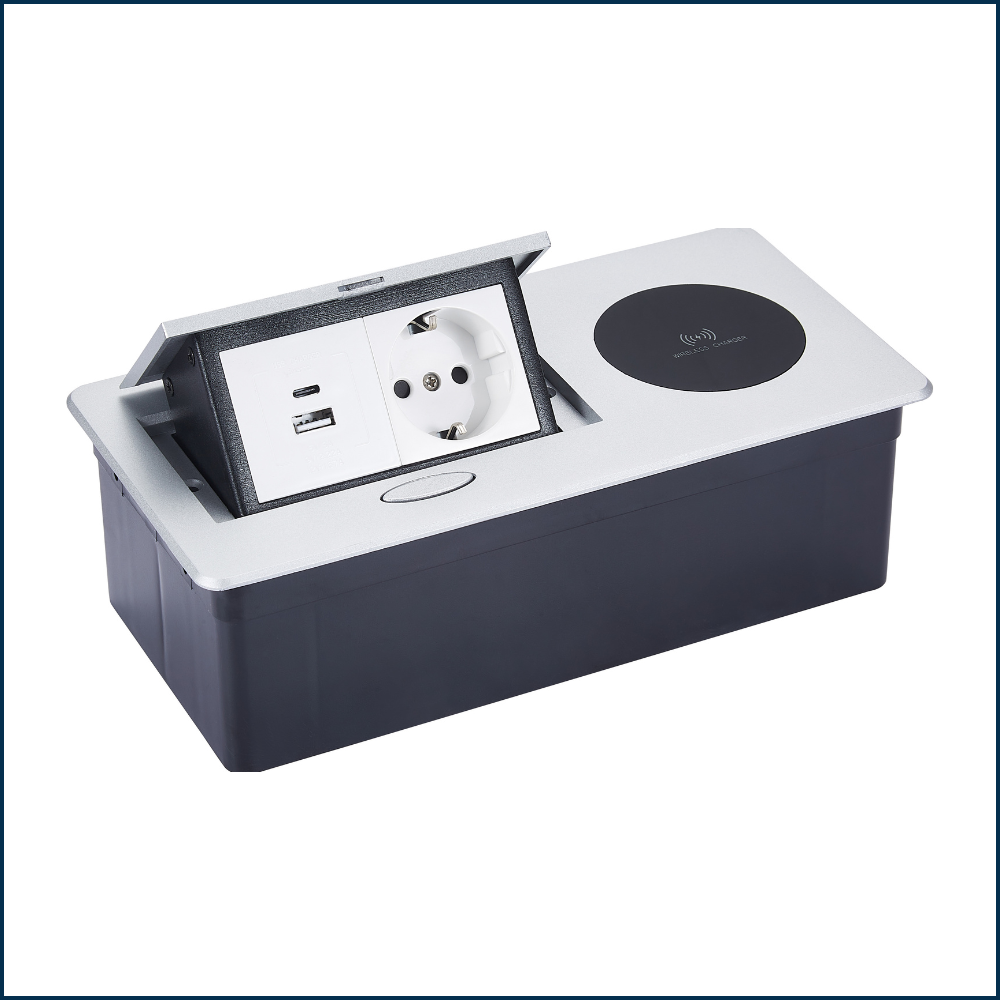 USB-C PD desktop socket interface, embedded power solution for furniture manufacturers

