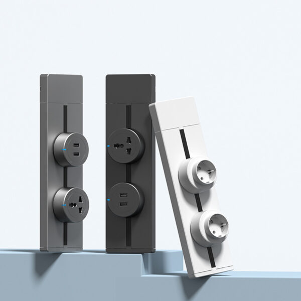 Moonian Blue-Dot Power Track Adapter | Subtle Minimalist Indicator | Soft Blue Glow | UK/EU/Universal