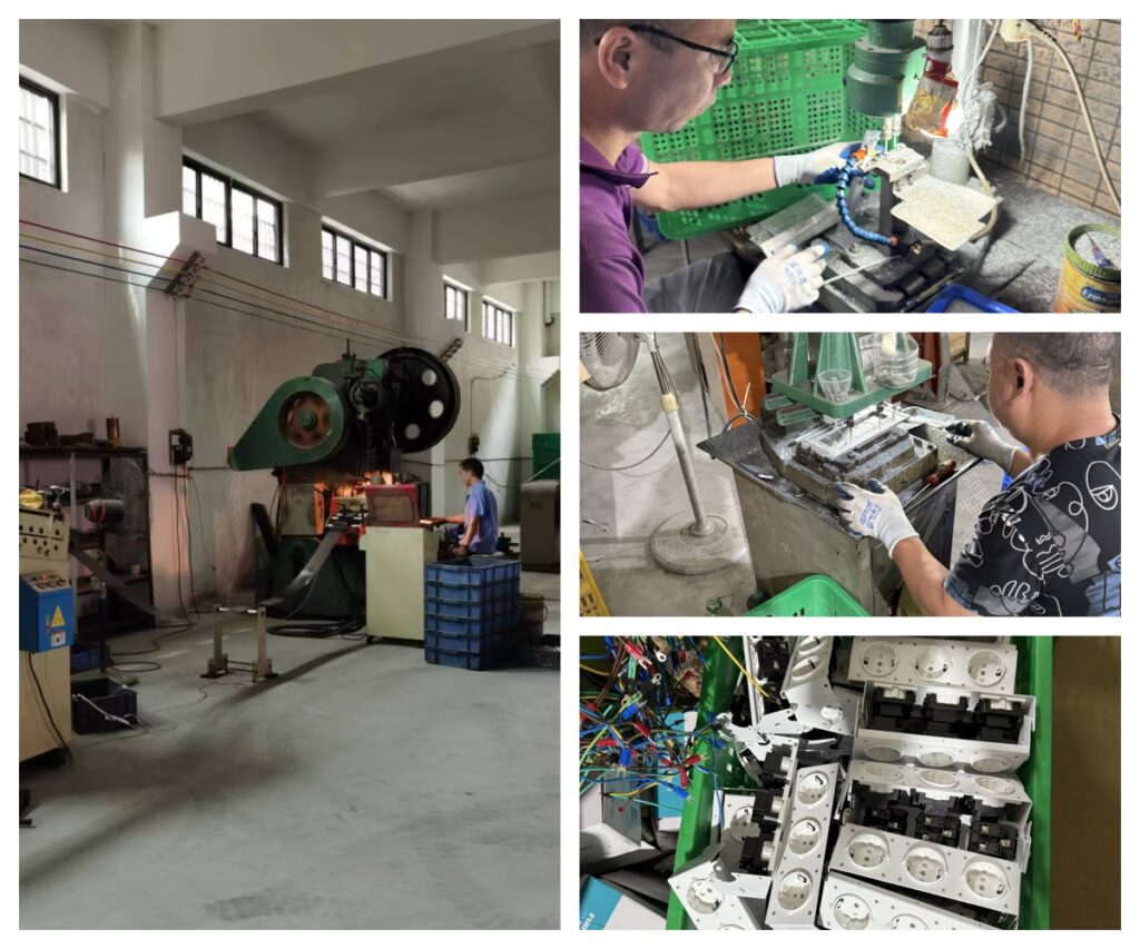 Moonian pop-up desktop socket production facility in Gaoyao District Zhaoqing Guangdong